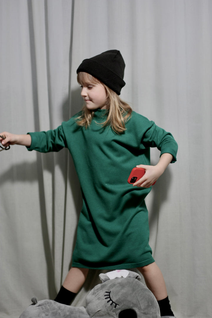 toddler long warm oversize dress pdf sewing pattern 